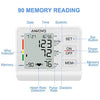 ANKOVO Blood Pressure Monitor Upper Arm Automatic Digital Blood Pressure Machine with Adjustable Cuff and Large Screen Blood Pressure Kit for Home Use